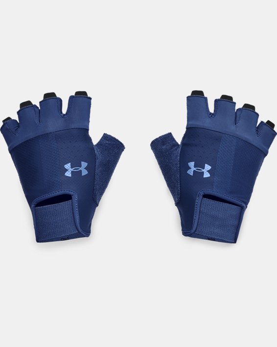Men's UA Training Gloves, Blue, pdpMainDesktop image number 0